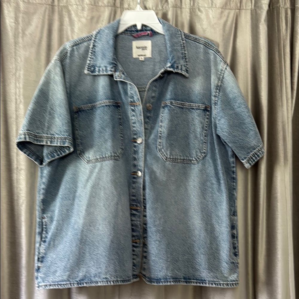 Kensie Blue Denim Casual Shirt